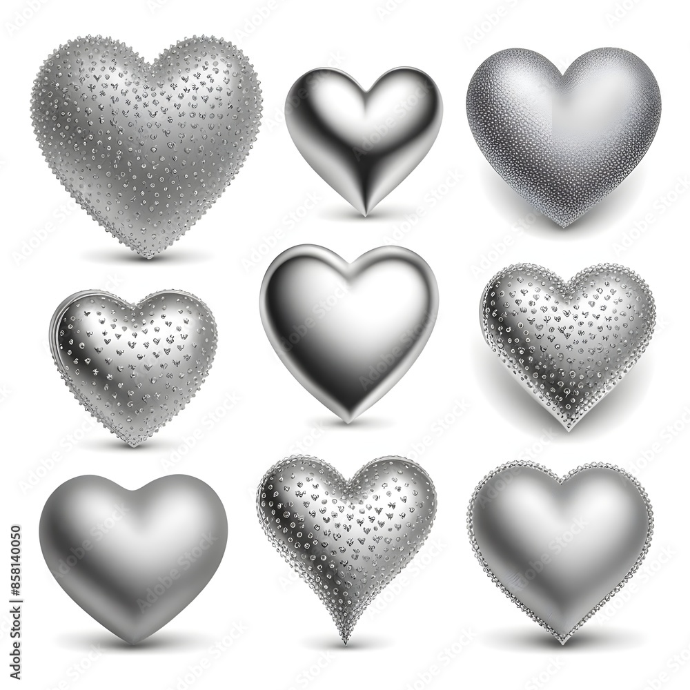 silver hearts silver hearts