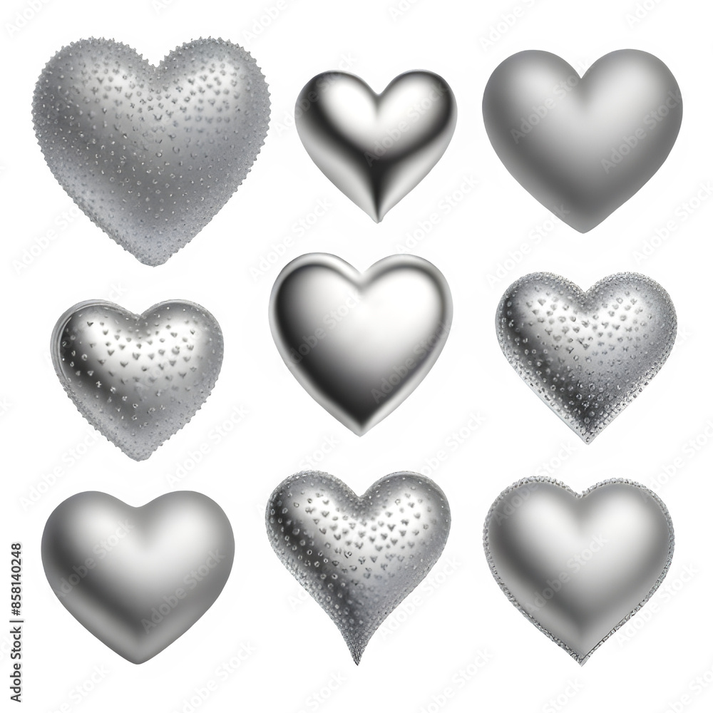 silver hearts silver hearts