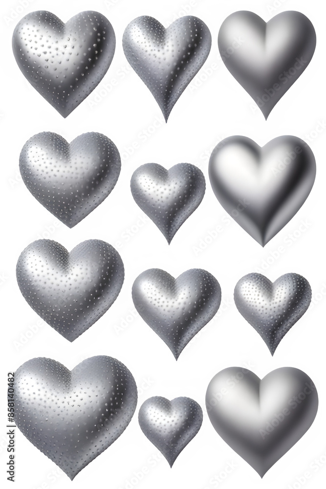 silver hearts silver hearts