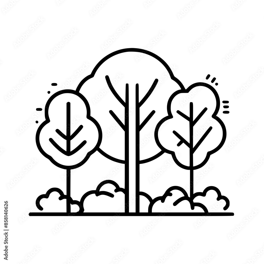Tree Landscape Icon Tree Icon, Forest Icon, Christmas Tree icon, Tree SVG, Tree ...