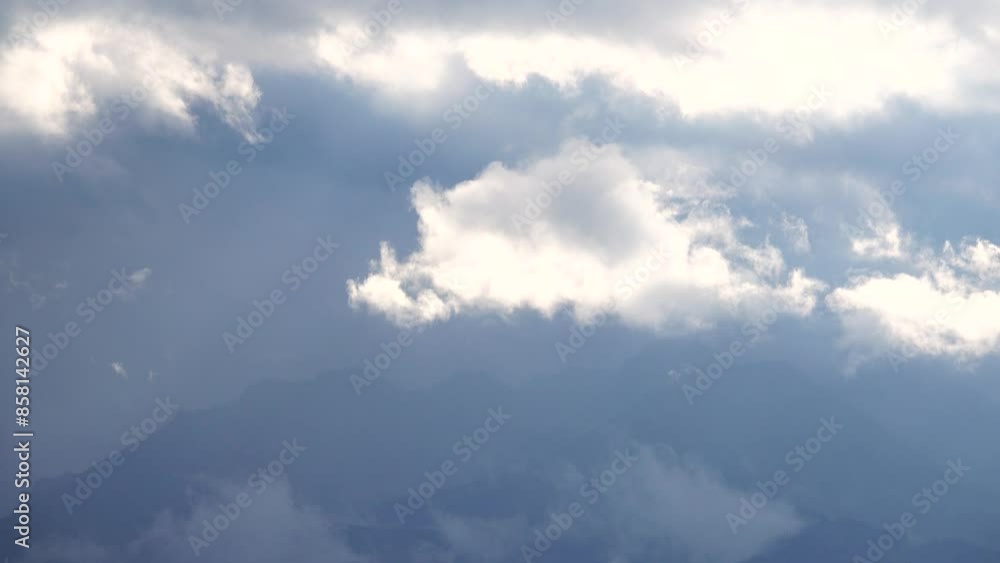 Tatra mountains movement of clouds across the sky time lapse Tatra mountains movement of clouds across the sky time lapse
