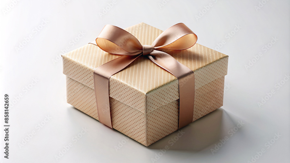 Colorful pattern gift paper in a gift box with ribbon Colorful pattern gift paper in a gift box with ribbon