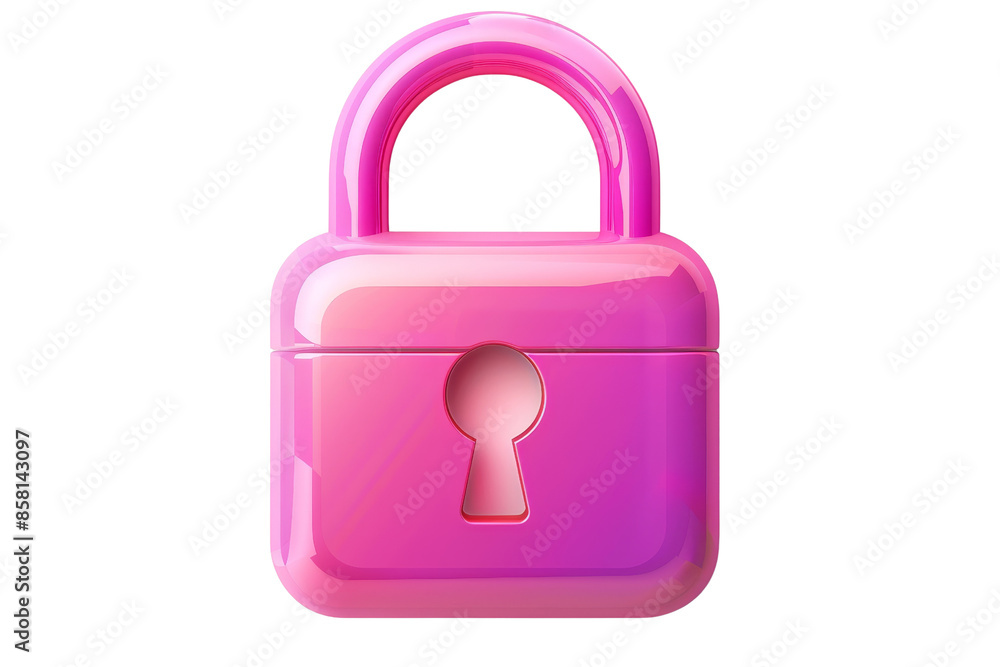 Vibrant pink padlock symbolizing security, protection, and safety. Ideal for use in digital, security, and online privacy themes. Vibrant pink padlock symbolizing security, protection, and safety. Ideal for use in digital, security, and online privacy themes.