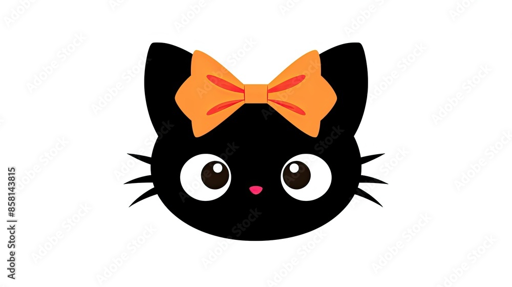 Obraz premium Cute black cat 