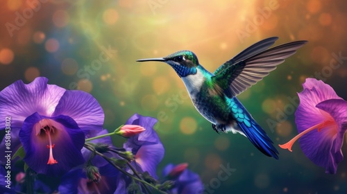 A blue and green hummingbird  © NAK