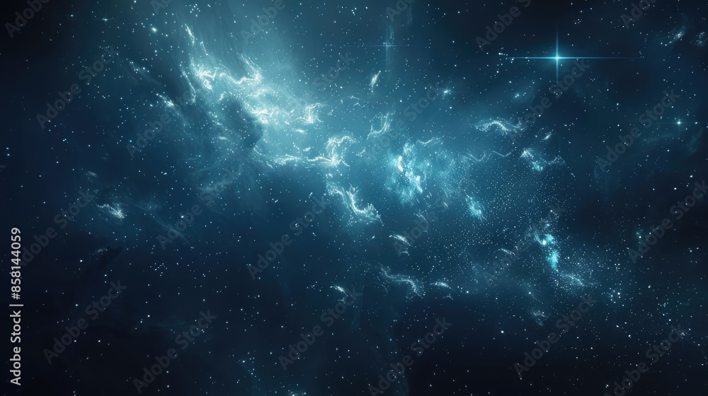 Celestial abstract space background featuring shimmering stars and ethereal nebulae, perfect for cosmic-themed designs Celestial abstract space background featuring shimmering stars and ethereal nebulae, perfect for cosmic-themed designs
