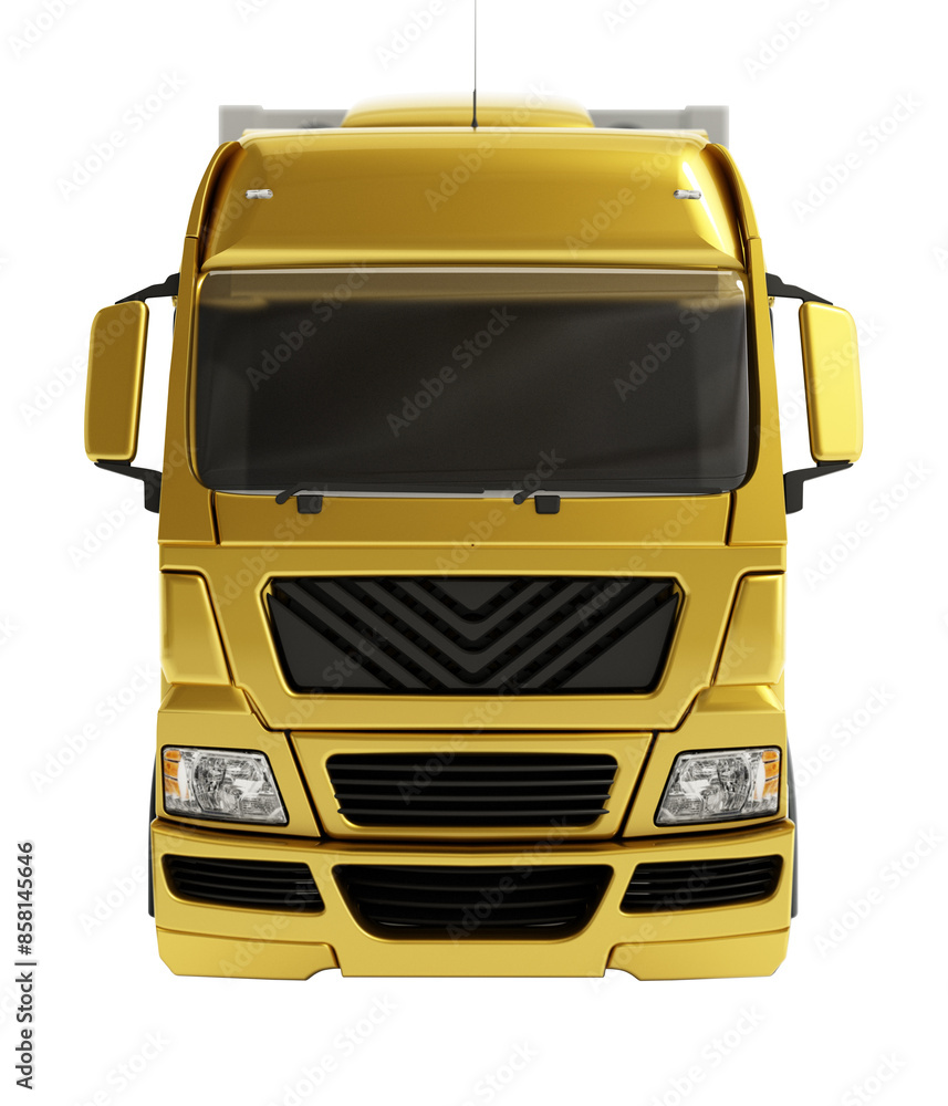 Semi-trailer truck isolated on transparent background. 3D illustration Semi-trailer truck isolated on transparent background. 3D illustration