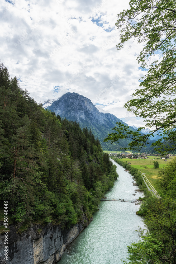 Aare gorge river Aare gorge river