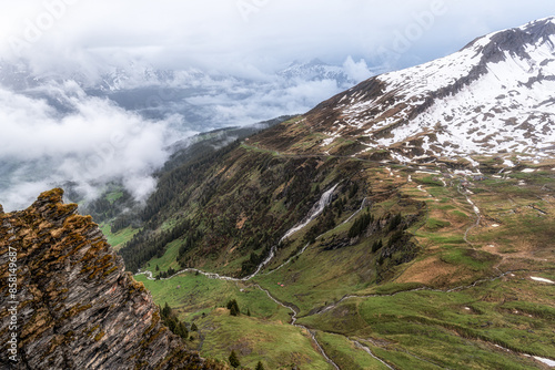 Bachlager waterfall in Grindelwald photo