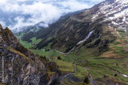 Bachlager waterfall in Grindelwald photo