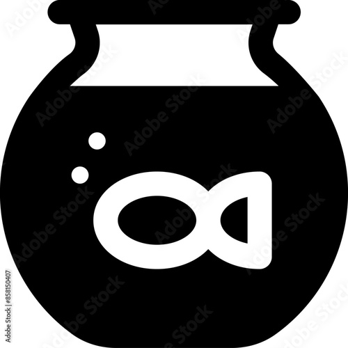 Fish Bowl icon vector illustration asset element
