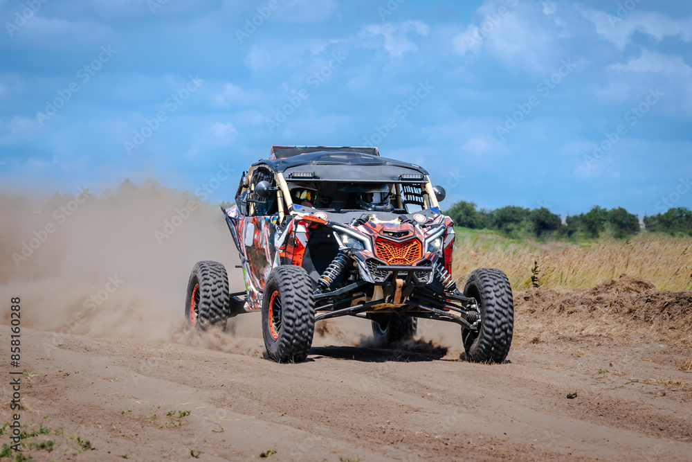 UTV, 4x4, all terrain vehicle in the action. Competitions UTV, 4x4, all terrain vehicle in the action. Competitions