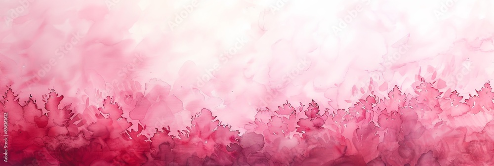 Fototapeta premium Abstract Watercolor Painting in Shades of Pink