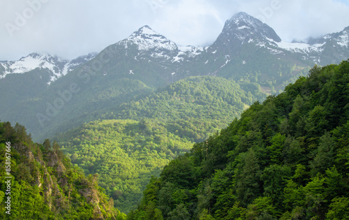 Rosa Khutor mountains panoramic view landscape