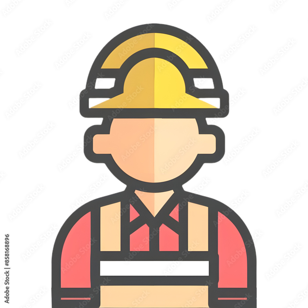 Obraz premium Architect icon against transparent background Ai Generated