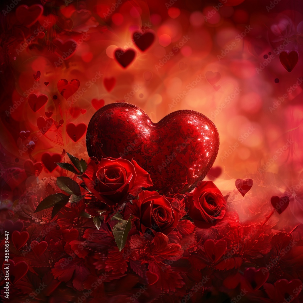 hearts and roses image for Valentine's Day. Generative AI
hearts and roses image for Valentine's Day. Generative AI