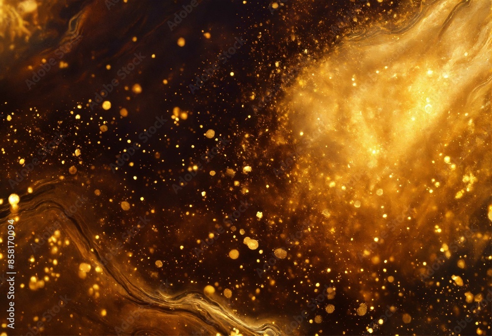 golden Christmas background, shiny golden lights golden Christmas background, shiny golden lights