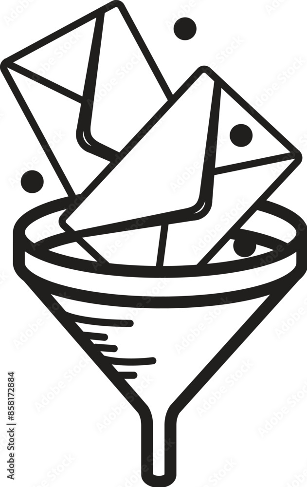 Fototapeta premium Spam Email Filter Icon