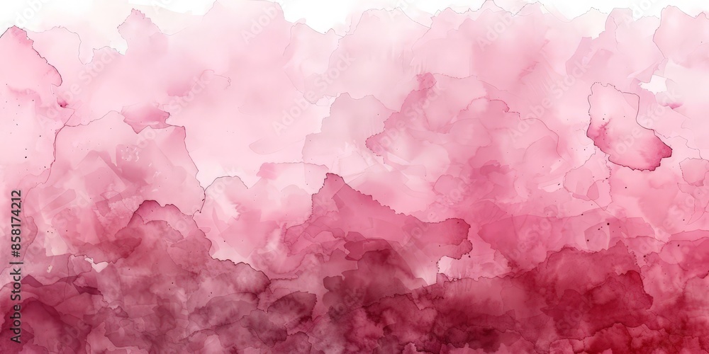 Fototapeta premium Abstract Pink and Red Watercolor Background