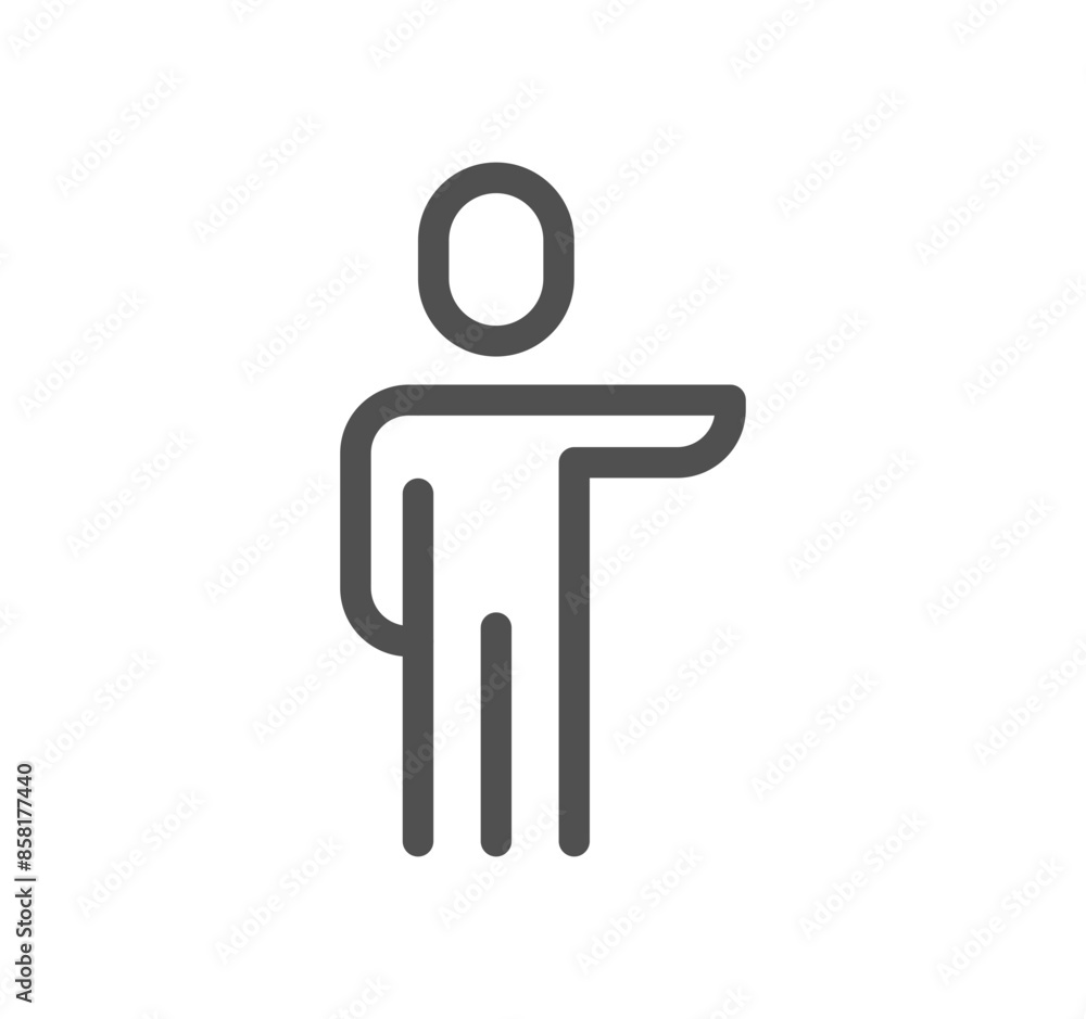 People related icon outline and linear vector.
People related icon outline and linear vector.