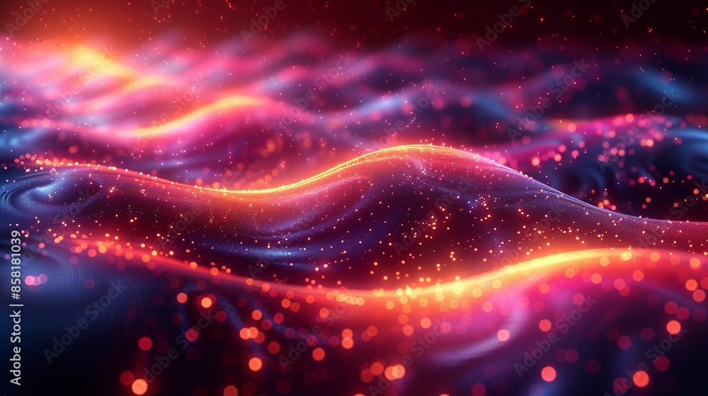 Striking abstract portrayal of quantum electrons, highlighting the complexity and beauty of scientific technology through bold, colorful designs and dynamic patterns. Illustration, Minimalism, Striking abstract portrayal of quantum electrons, highlighting the complexity and beauty of scientific technology through bold, colorful designs and dynamic patterns. Illustration, Minimalism,