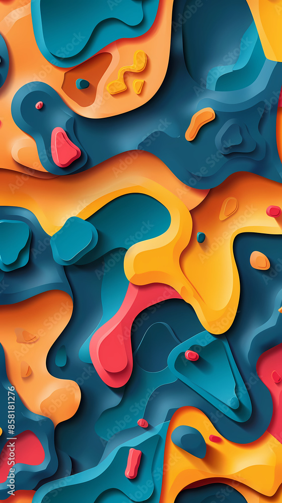 3D Bas-relief , abstract art background Colorful seamless vector illustration. 3D Bas-relief , abstract art background Colorful seamless vector illustration.