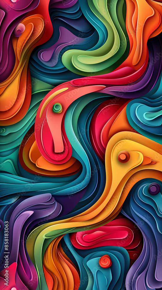 3D Bas-relief , abstract art background Colorful seamless vector illustration. 3D Bas-relief , abstract art background Colorful seamless vector illustration.