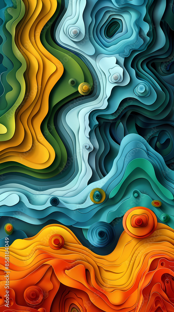 3D Bas-relief , abstract art background Colorful seamless vector illustration. 3D Bas-relief , abstract art background Colorful seamless vector illustration.