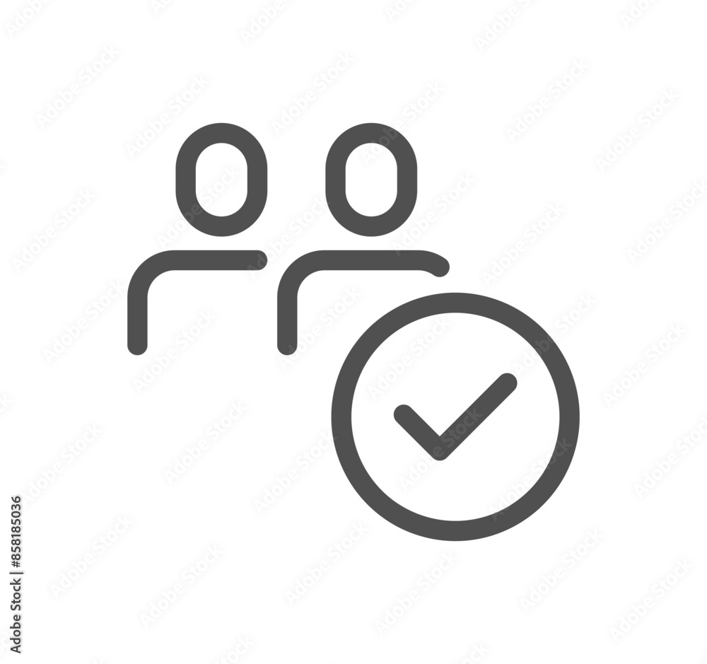 People related icon outline and linear vector.
People related icon outline and linear vector.