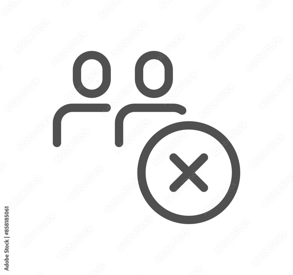 People related icon outline and linear vector.
People related icon outline and linear vector.