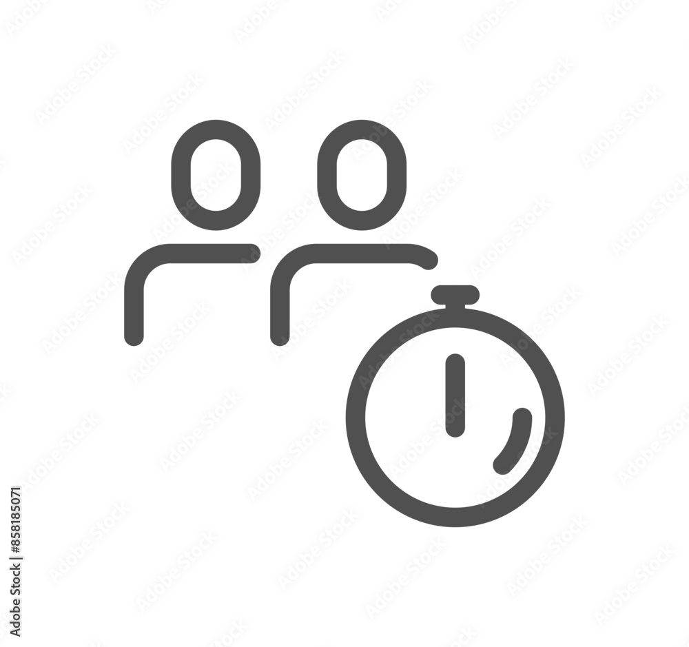 People related icon outline and linear vector.
People related icon outline and linear vector.