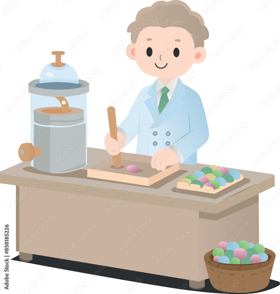 The confectionery making candies The confectionery making candies