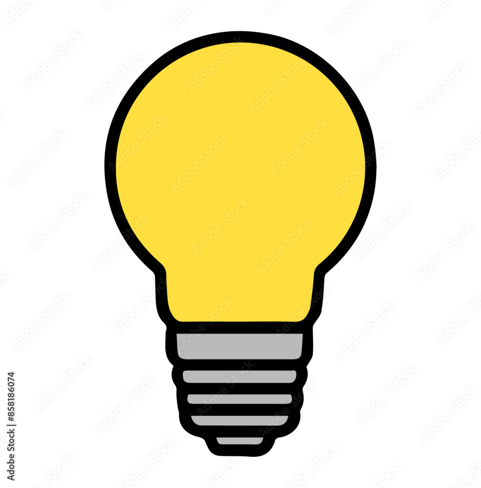 シンプルな電球のイラスト シンプルな電球のイラスト
