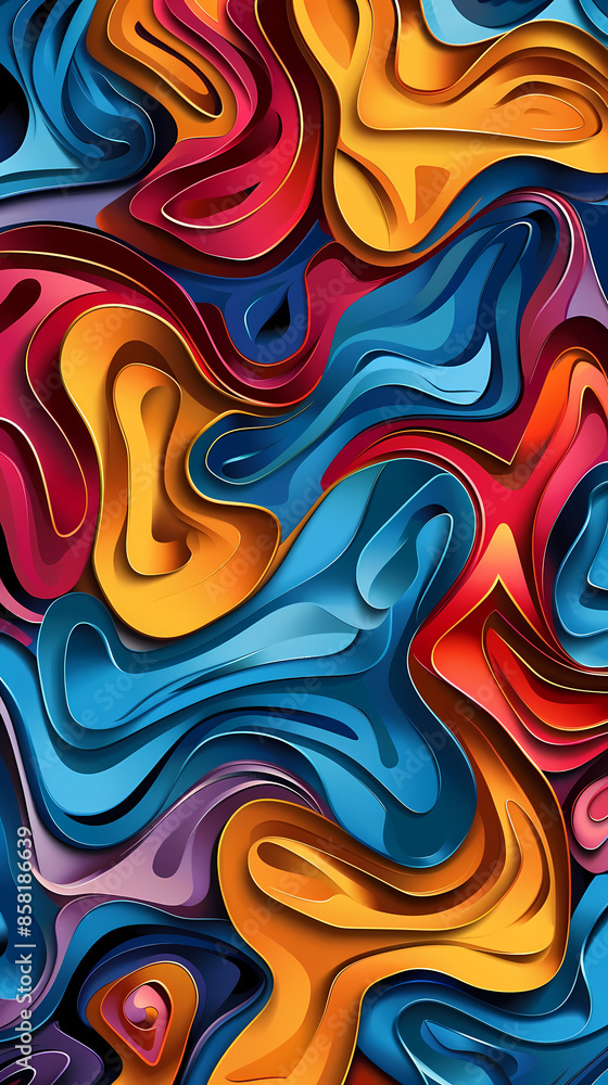 3D Bas-relief , abstract art background Colorful seamless vector illustration. 3D Bas-relief , abstract art background Colorful seamless vector illustration.