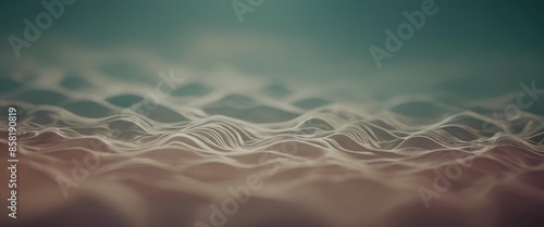 Organic flowing geometric patterns on a canvas textured photo