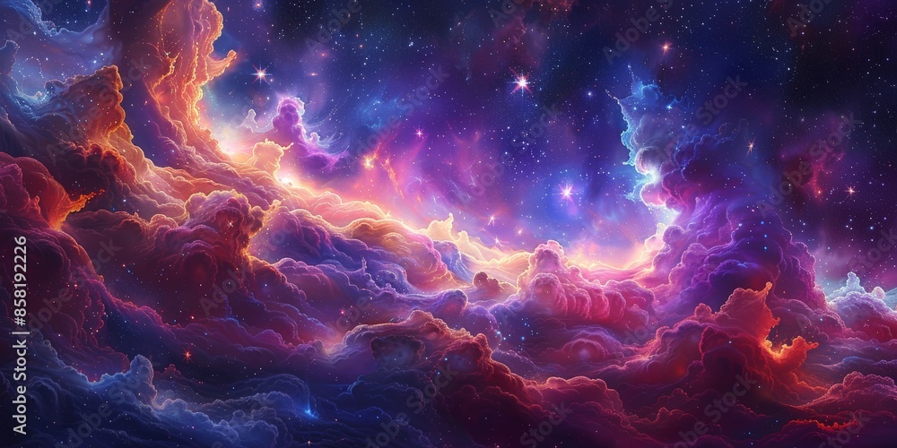 Cosmic Cloudscape: A Symphony of Color and Light Cosmic Cloudscape: A Symphony of Color and Light