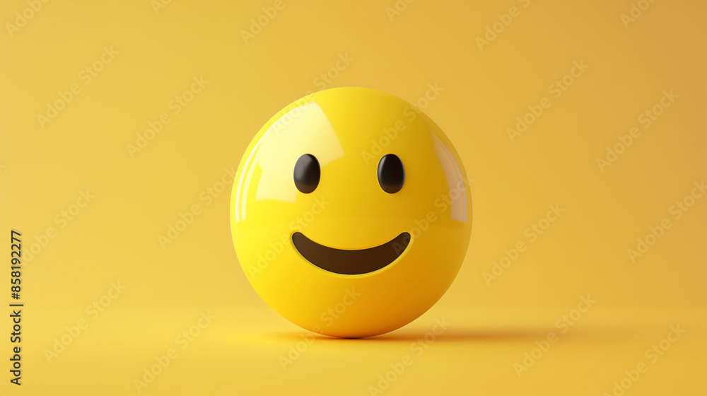 Happy yellow smile emoji isolated on yellow background with copyspace for text. An illustration of a happy smiling emoji emoticon character, smiling face emoji or emoticon icon with happy eyes vector. Happy yellow smile emoji isolated on yellow background with copyspace for text. An illustration of a happy smiling emoji emoticon character, smiling face emoji or emoticon icon with happy eyes vector.