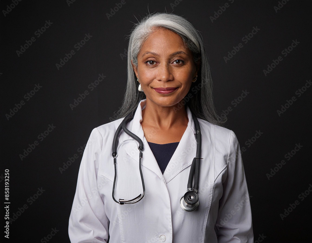 Studio Portrait of a Female Healthcare Professional in Uniform Studio Portrait of a Female Healthcare Professional in Uniform