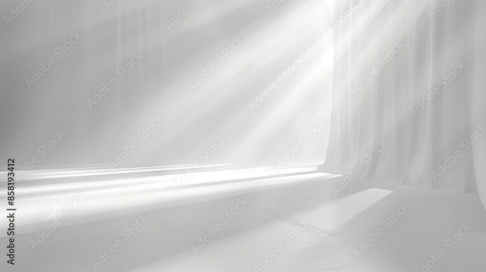 Abstract white background with subtle white light, creating a minimalist and ethereal atmosphere. Abstract white background with subtle white light, creating a minimalist and ethereal atmosphere.