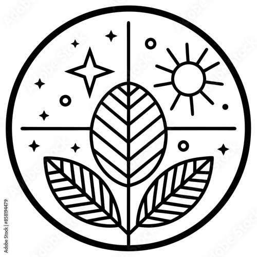 Vector set of flower bouquet illustration Icon design
