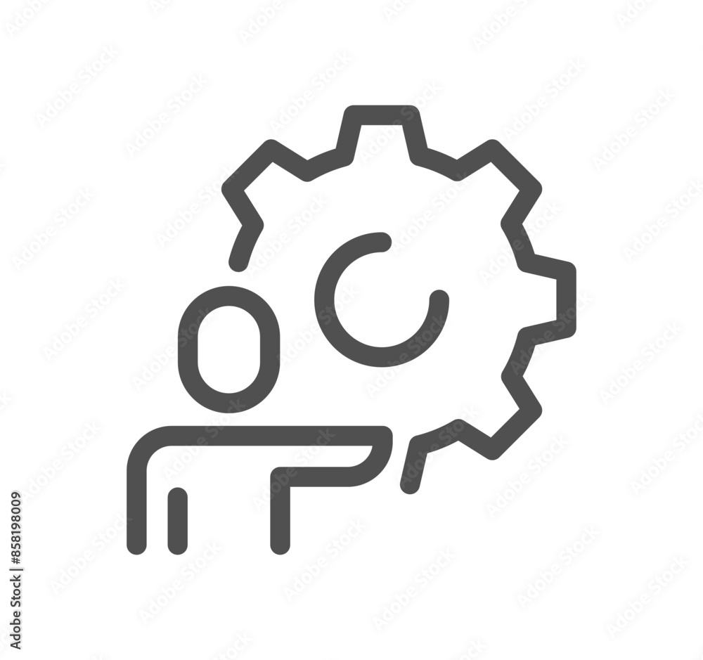 Business people related icon outline and linear vector.
Business people related icon outline and linear vector.
