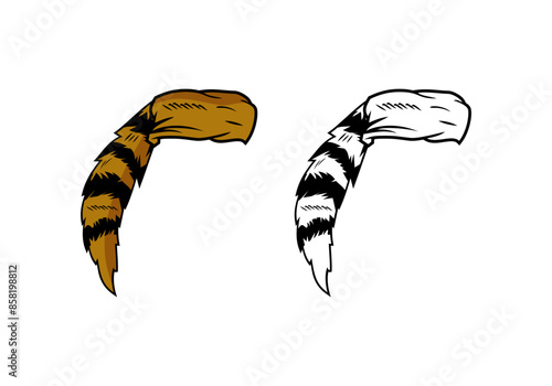 Coon Skin Hat Design Illustration vector eps format , suitable for your design needs, logo, illustration, animation, etc.