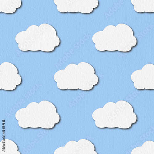 The blue sky and cute cloud