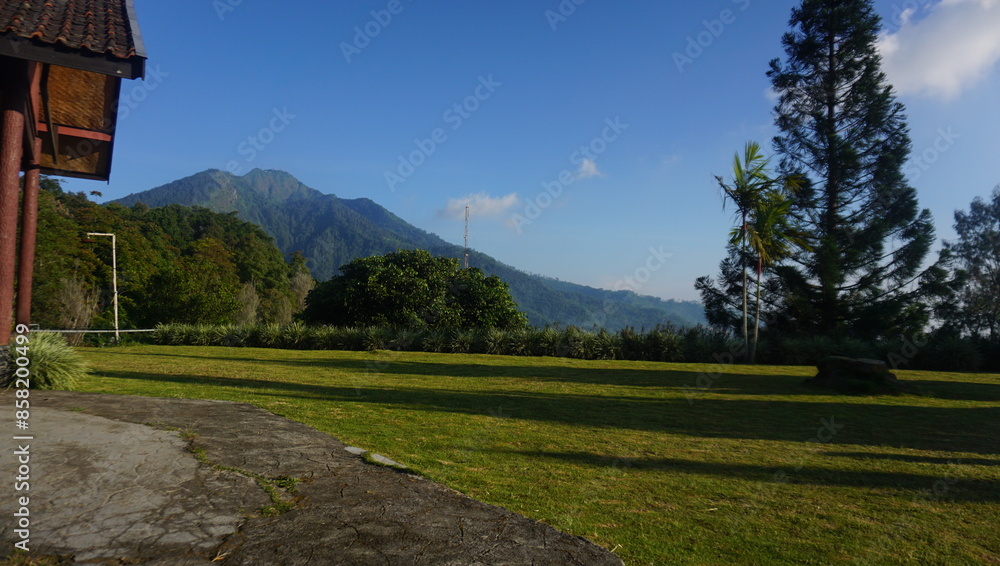 landscape with sky and clouds in the summer landscape with sky and clouds in the summer