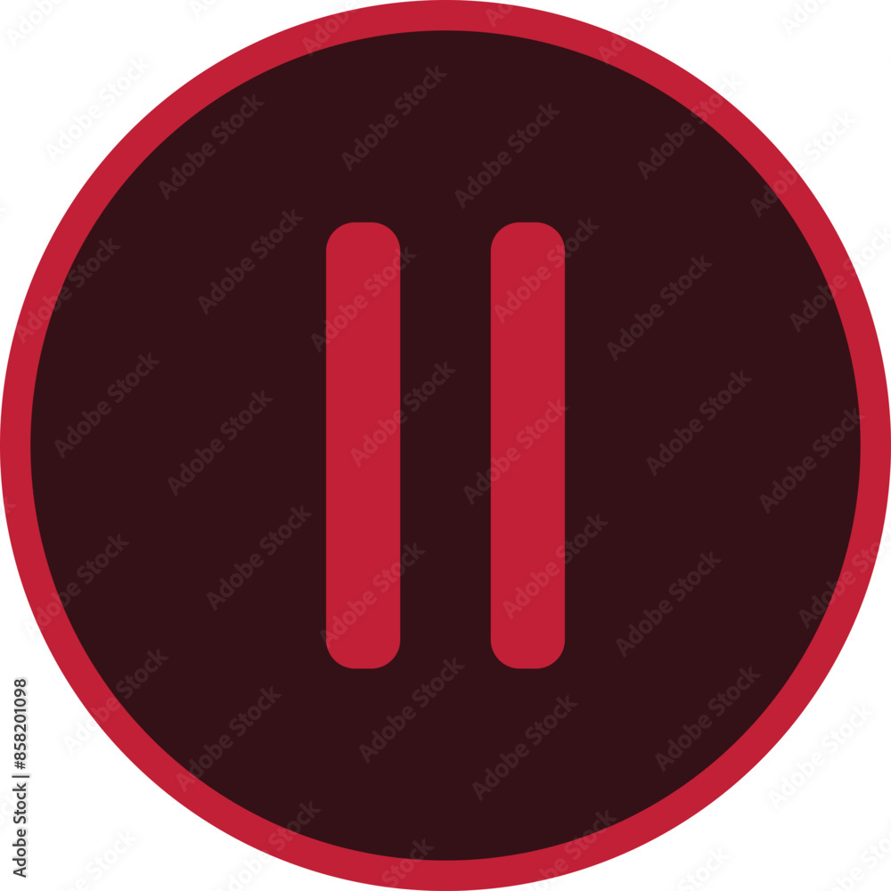 pause button video social media icon pause button video social media icon