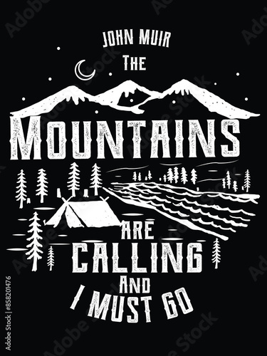 Mountain t-shirt design