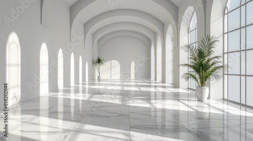 Beautiful photo studio background with minimalist design