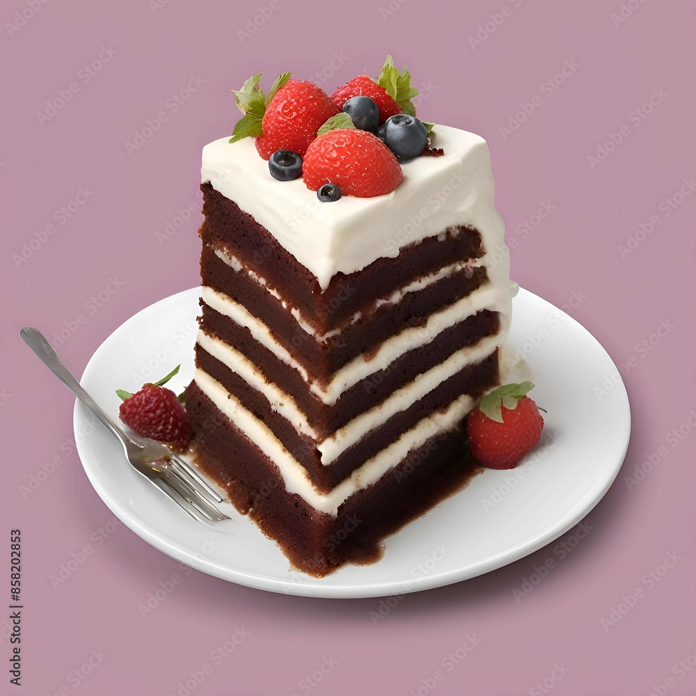 piece of cake with strawberry piece of cake with strawberry