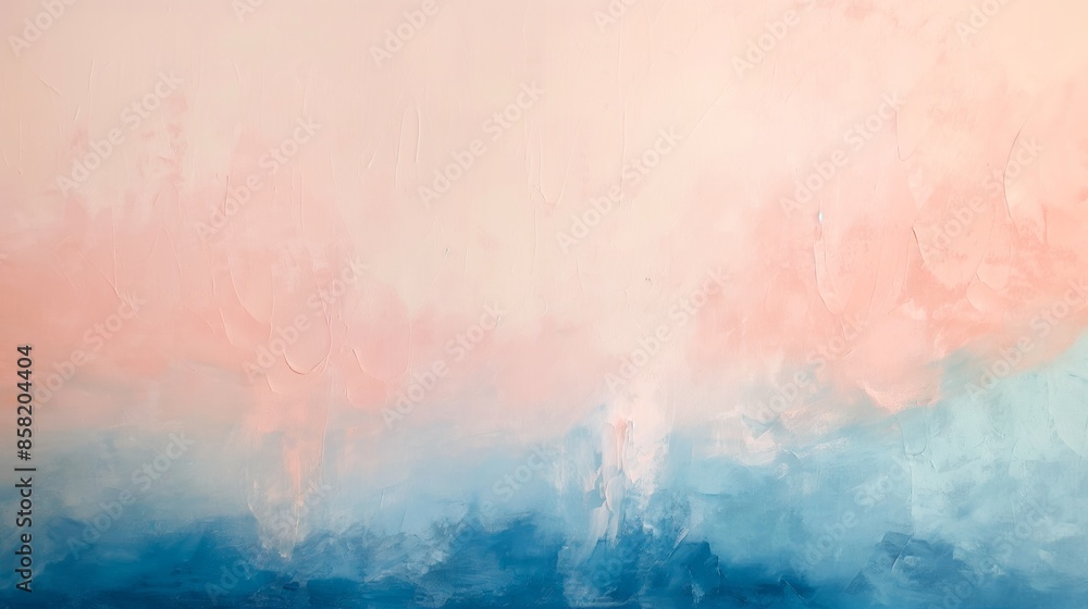 Obraz premium Abstract Pink and Blue Watercolor Painting. Soft Gradient Background in Pastel Colors