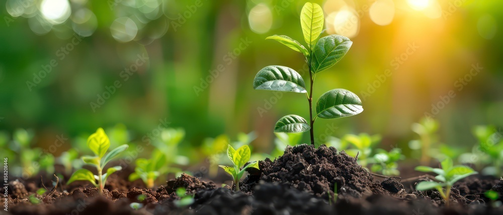 a green plant representing the evaluate current practices and commit to sustainability goals, aligning them with environmental and social values a green plant representing the evaluate current practices and commit to sustainability goals, aligning them with environmental and social values